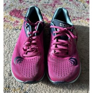 Topo Ultrafly 3 Women’s Running Sneakers Lace-Up Mesh Low Top Pink/Blue